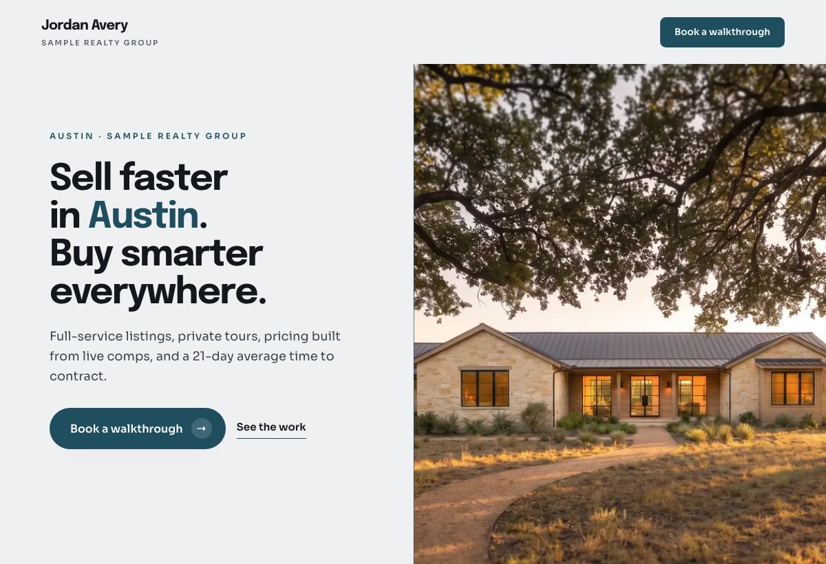 Meridian example website