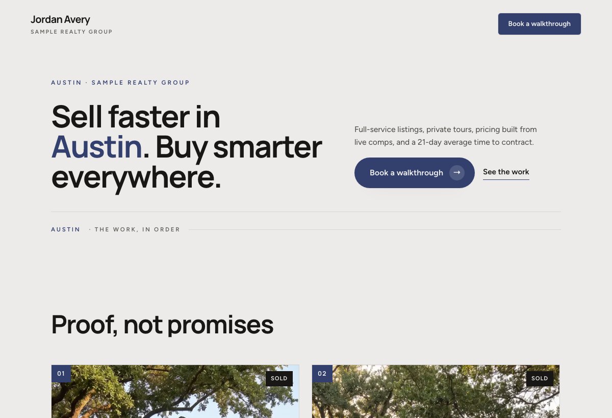 Promenade example website