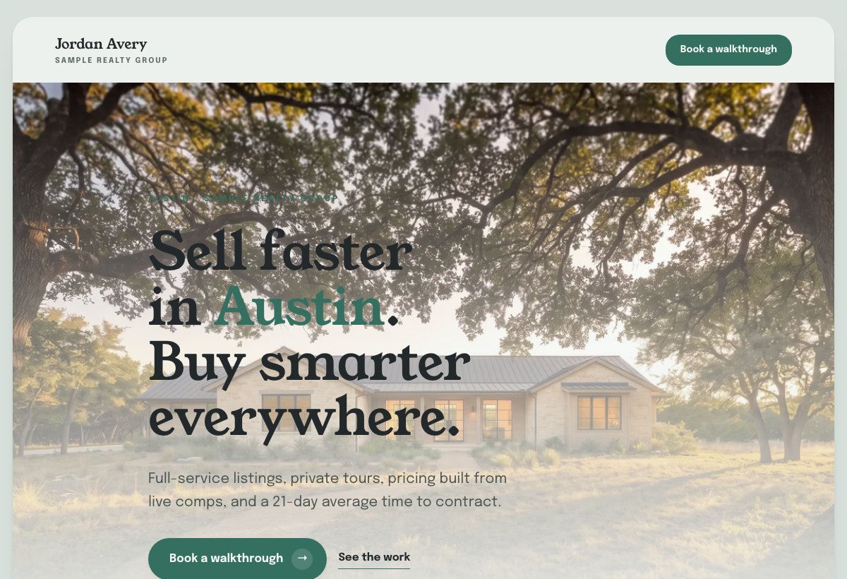 Soft Studio example website
